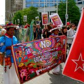 Protest at Goldcorp‘s Annual General Meeting 