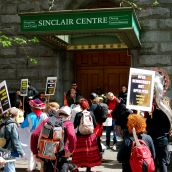 Protest at Goldcorp‘s Annual General Meeting 