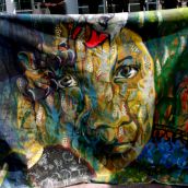 Beautiful 30' banner made by youth in San Miguel Ixtahuacán, Guatemala