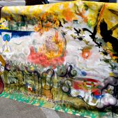 Beautiful 30' banner made by youth in San Miguel Ixtahuacán, Guatemala