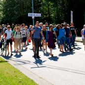 Demonstration at Kinder Morgan in Burnaby, BC:  No Pipelines, No Tankers, No Freeways, No Tar Sands!