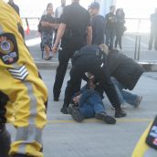 Police decided to take down four more protesters in a show of intimidation