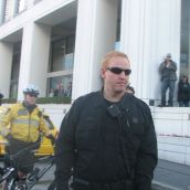 One cop was bent on trying to arrest one of the high-profile activists, and gave up after his own comrades told him to leave her alone
