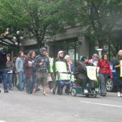 Protest Against the Closure of the Contact Centre