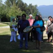 Protest at Kinder Morgan Trans Mountain Pipline