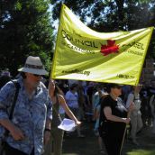 Protest at Kinder Morgan Trans Mountain Pipline