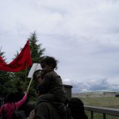 Letting the refugees know they are supported