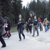Demonstrators called the bluff