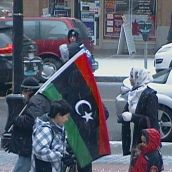 No to Gaddafi in the Snow