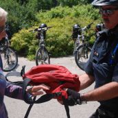 Police insisted on checking everyone entering the park