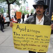 Protest demands safe return of kidnapped Mexican student teachers