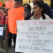 Protest demands safe return of kidnapped Mexican student teachers
