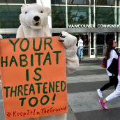 Facts Bear Witness Outside Fossil Fool Fest