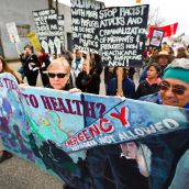 Hundreds March Against Racism in Vancouver