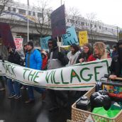 March to the Olympic Athletes' Village 