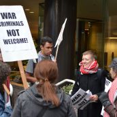 Ex-Israeli PM latest war criminal dinner guest