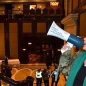 Speaking to the shareholders on the second floor