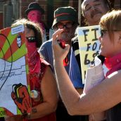 Organizer Wendy Pederson vows to continue the fight at the Cuchillo. 