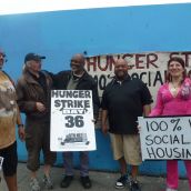 Day 36:  Last day of the strike at sequel 138 condo picket site - demand for city to buy it and province to build 100% resident-controlled social housing and healing centre