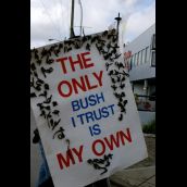 Occupy Surrey: George Bush Met by the War Criminal Welcoming Committee