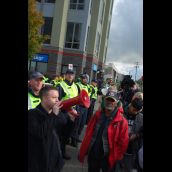 Occupy Surrey: George Bush Met by the War Criminal Welcoming Committee