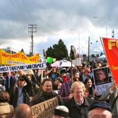 Occupy Surrey: George Bush Met by the War Criminal Welcoming Committee