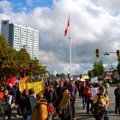 Occupy Surrey: George Bush Met by the War Criminal Welcoming Committee