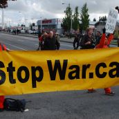Occupy Surrey: George Bush Met by the War Criminal Welcoming Committee