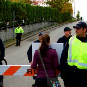 Occupy Surrey: George Bush Met by the War Criminal Welcoming Committee