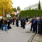 Occupy Surrey: George Bush Met by the War Criminal Welcoming Committee