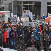 Hundreds Rally Against Enbridge Oil