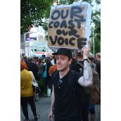Not on Our Coast! Rally rejects pipeline approval 
