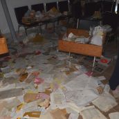 Ransacked society office
