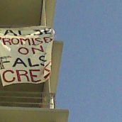 Banner Drop // Courtney Baker, DTES Power of Women Group member.