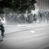 Sit In Tear Gassed