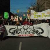 Residents demand police free streets in Vancouver's Downtown East Side