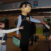 Tableau in the Olympic Village station