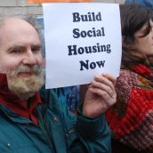 Part of the 10 sites campaign for social housing.