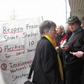 Ellen Woodsworth at Housing Press Conference
