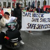 Community March Demands Safe Housing for Women. Vancouver, March 22, 2011. Photo: Sandra Cuffe