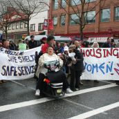 Community March Demands Safe Housing for Women. Vancouver, March 22, 2011. Photo: Sandra Cuffe