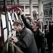 Insite Protestors Block Harper Visit