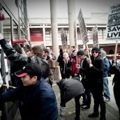 Insite Protestors Block Harper Visit