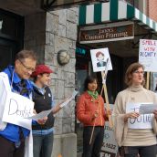 Bringing the struggle for universal public dental care to Premier Christy Clark's office