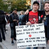 Dance party in support of Quebec student uprising