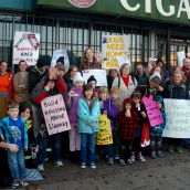 Supporters of housing above the planned Hastings Street library