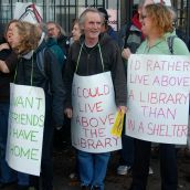 Supporters of housing above the planned Hastings Street library