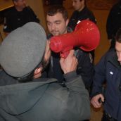 Police kept activists from entering the Terminal City Club
