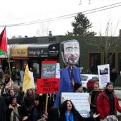 Solidarity with Palestine. Community March Against Racism. Vancouver, March 18, 2012.