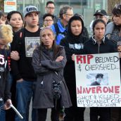Vigil for Navarone Woods - executed by transit cops